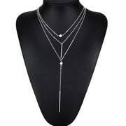 Heart Shape Tassel Chain Long Necklace - Romantic Elegance