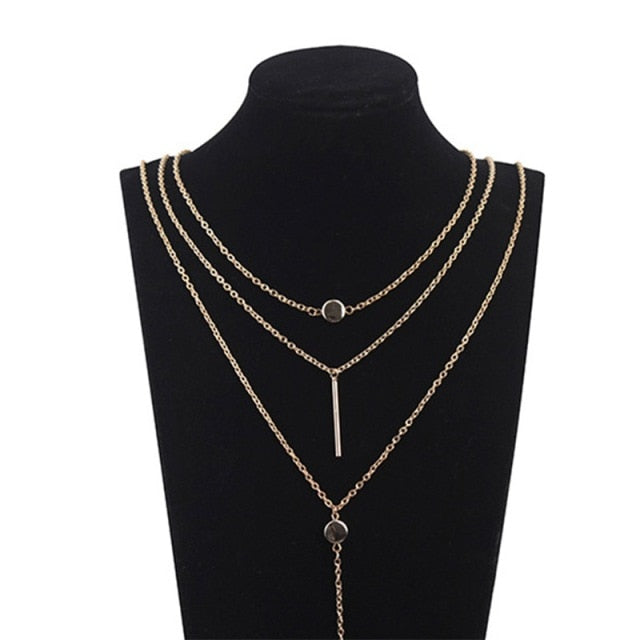 Heart Shape Tassel Chain Long Necklace - Romantic Elegance