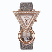 Chic Elegance: Creative Triangle Dial Women's Quartz Watch