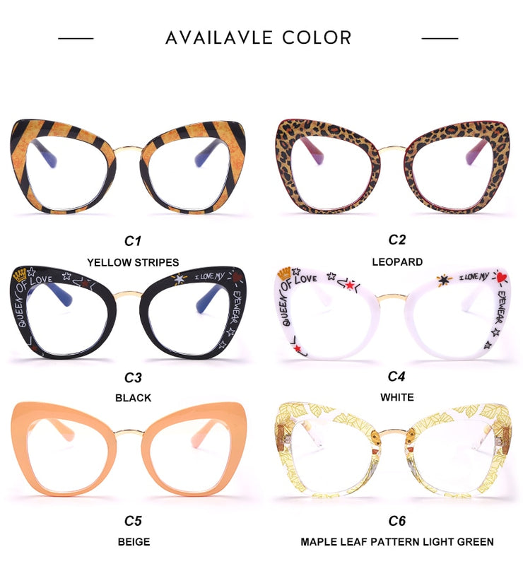 Cat Eye Bliss: Stylish Anti-Blue Light Sunglasses