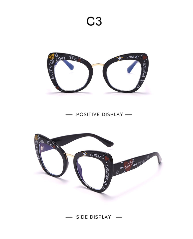 Cat Eye Bliss: Stylish Anti-Blue Light Sunglasses