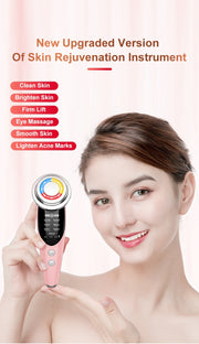 Radio Mesotherapy Electroporation lifting Beauty LED Face Skin Rejuvenation Remover Wrinkle Radio Frequency