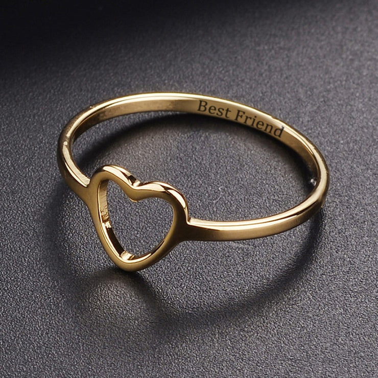 Heart Anniversary Ring - Symbol of Love and Commitment