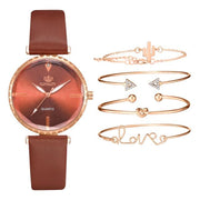 Elegance in Every Tick: Fashion Women's Watch with Luxury Leather Band and Analog Quartz Movement