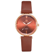 Elegance in Every Tick: Fashion Women's Watch with Luxury Leather Band and Analog Quartz Movement