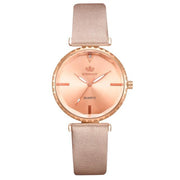 Elegance in Every Tick: Fashion Women's Watch with Luxury Leather Band and Analog Quartz Movement