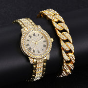 Dazzling Deals: Diamond Gold Watch – Luxury Sweet Alhambra, Perfect Gift!