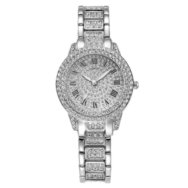 Dazzling Deals: Diamond Gold Watch – Luxury Sweet Alhambra, Perfect Gift!