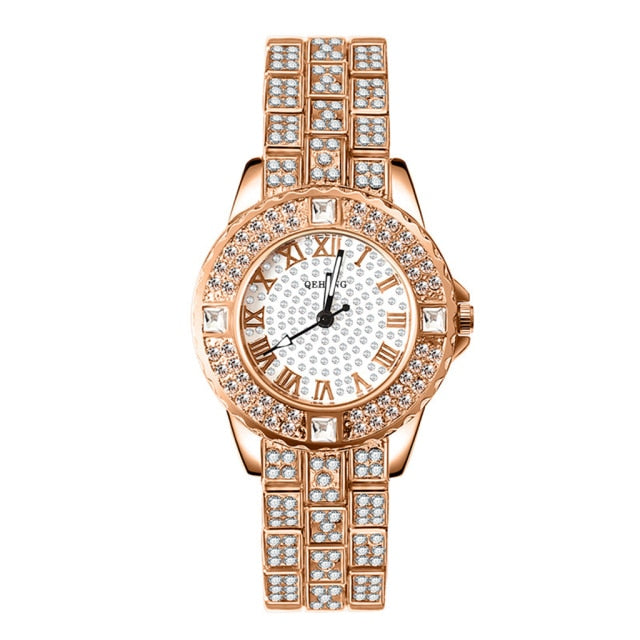 Dazzling Deals: Diamond Gold Watch – Luxury Sweet Alhambra, Perfect Gift!