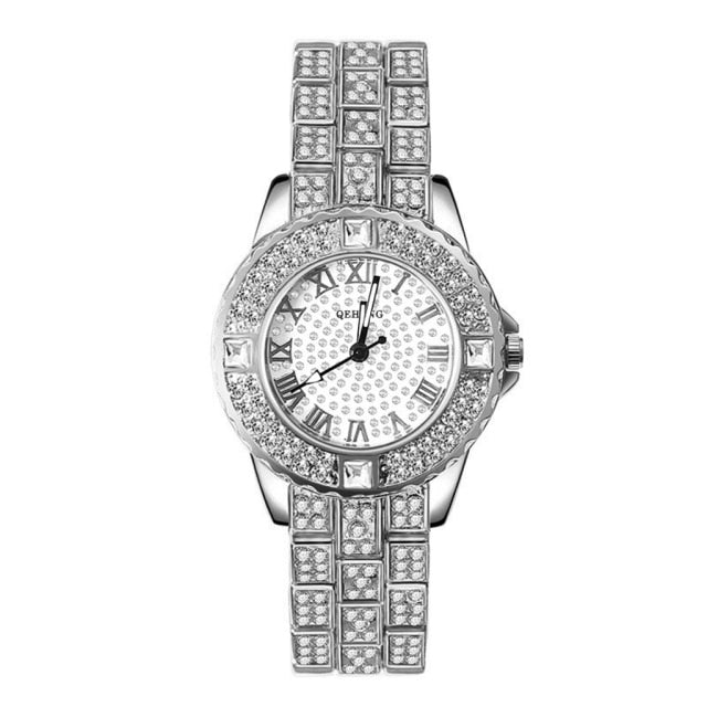 Dazzling Deals: Diamond Gold Watch – Luxury Sweet Alhambra, Perfect Gift!