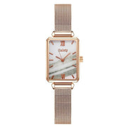 Green Dial Elegance: Fashion Square Women's Watch Set