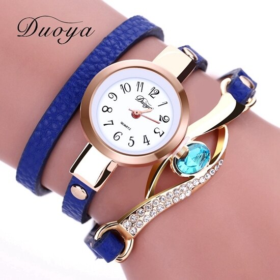 Mystical Elegance: Luxury Gold Gemstone Dress Watch