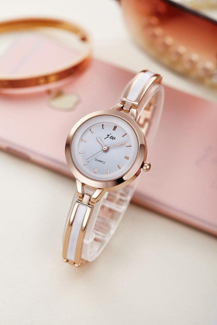 Luxe Rhinestone Stainless Steel Watch