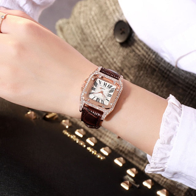 Starry Sky Elegance: Women's Bracelet Watch Set