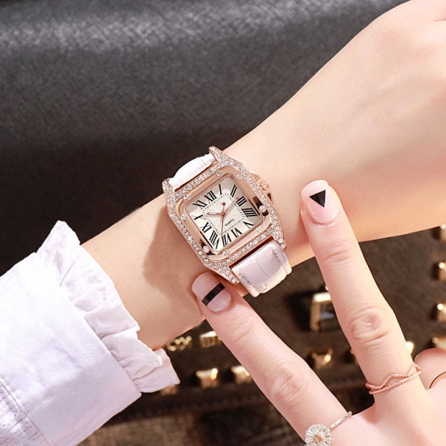 Starry Sky Elegance: Women's Bracelet Watch Set