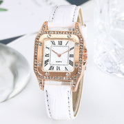 Diamond Elegance: Luxury Women's Watch Set – Waterproof & Quartz