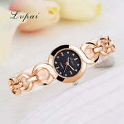 Timeless Elegance: Brand Fashion Bracelet Watch for Women – Classic Gold Alloy Luxury Quartz Wristwatch